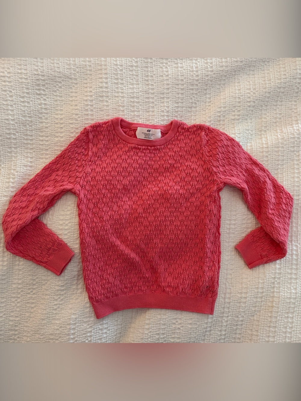 H&M Pink Cable Knit Sweater - Girls